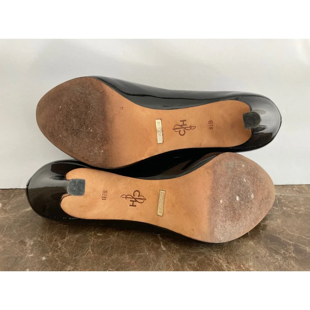 Cole Haan Air Women Black Patent Leather Chelsea Pumps Wedding Work Classic 8.5B